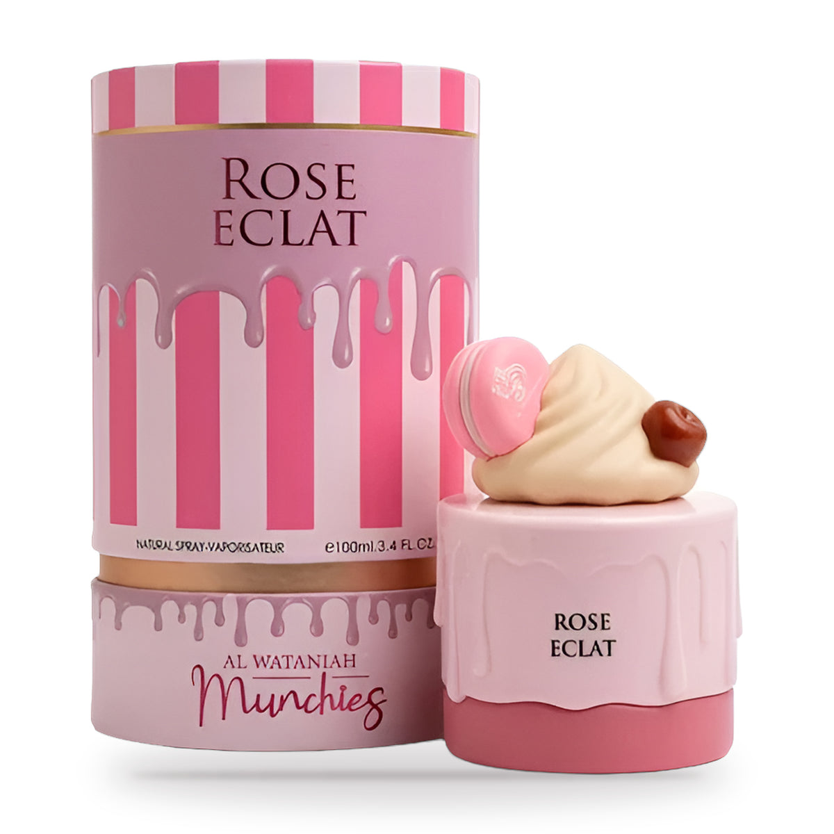 Rose Eclat by Al Wataniah 100ml bottle and box