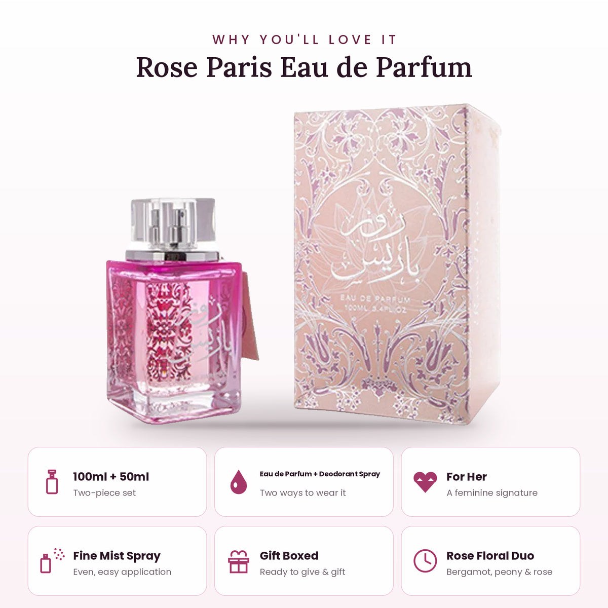 Rose Paris key features