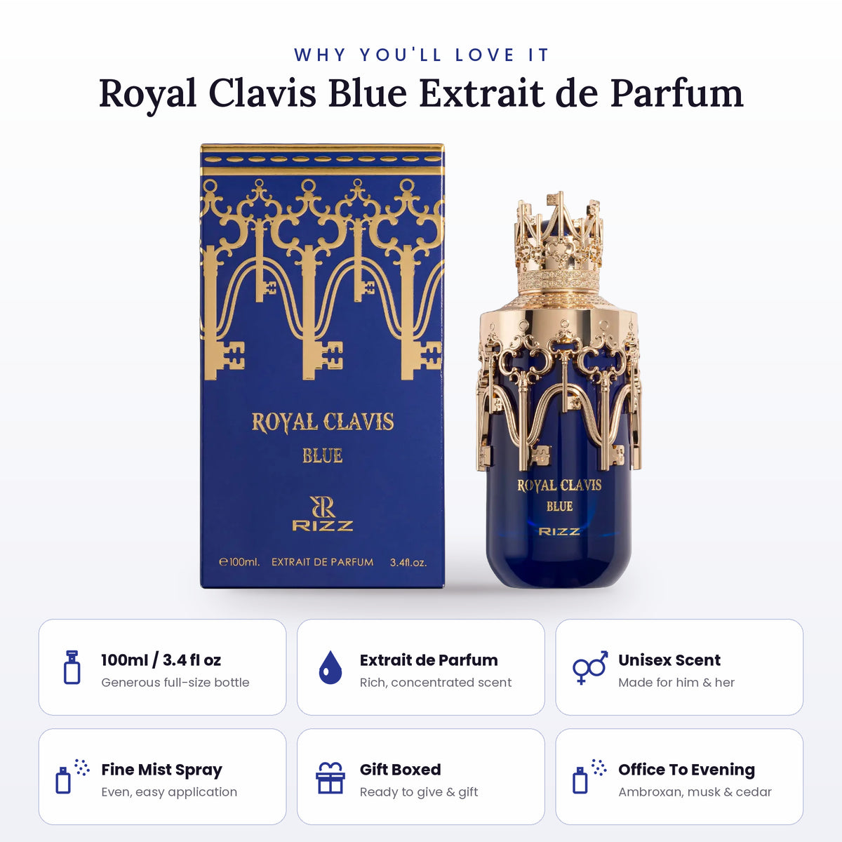 Royal Clavis Blue key features