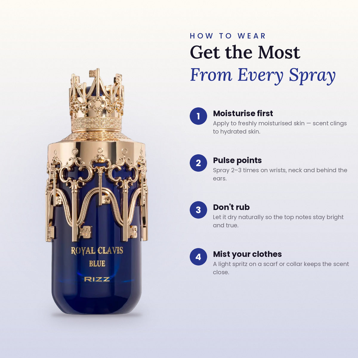 How to wear Royal Clavis Blue