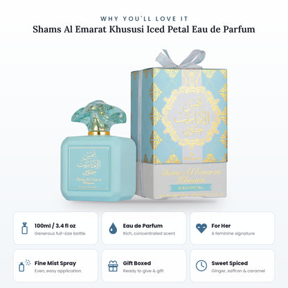 Shams Al Emarat Khususi Iced Petal key features