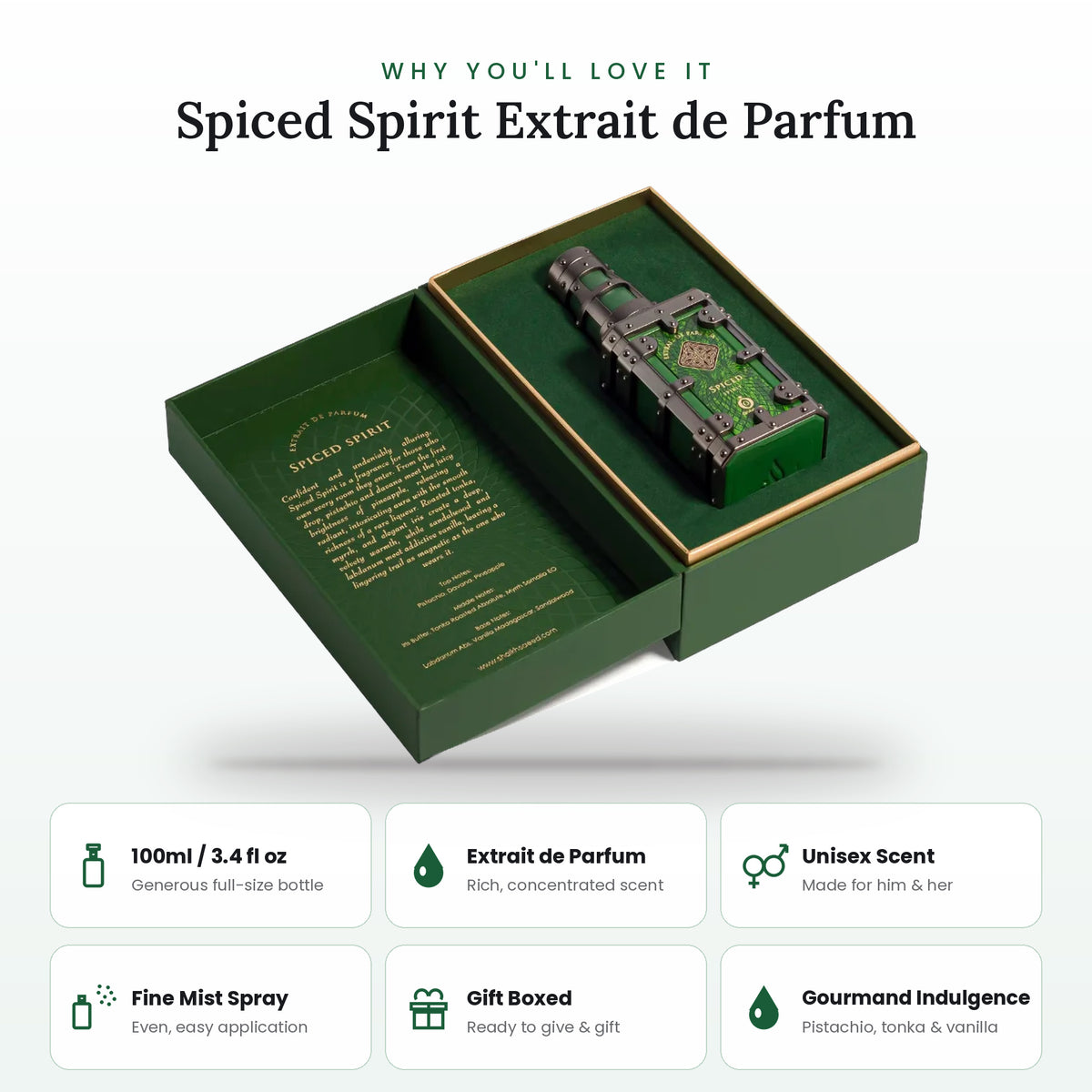 Spiced Spirit key features