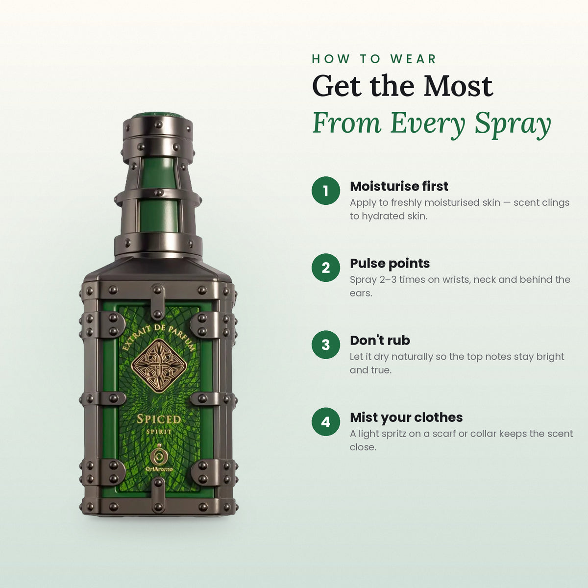 How to wear Spiced Spirit