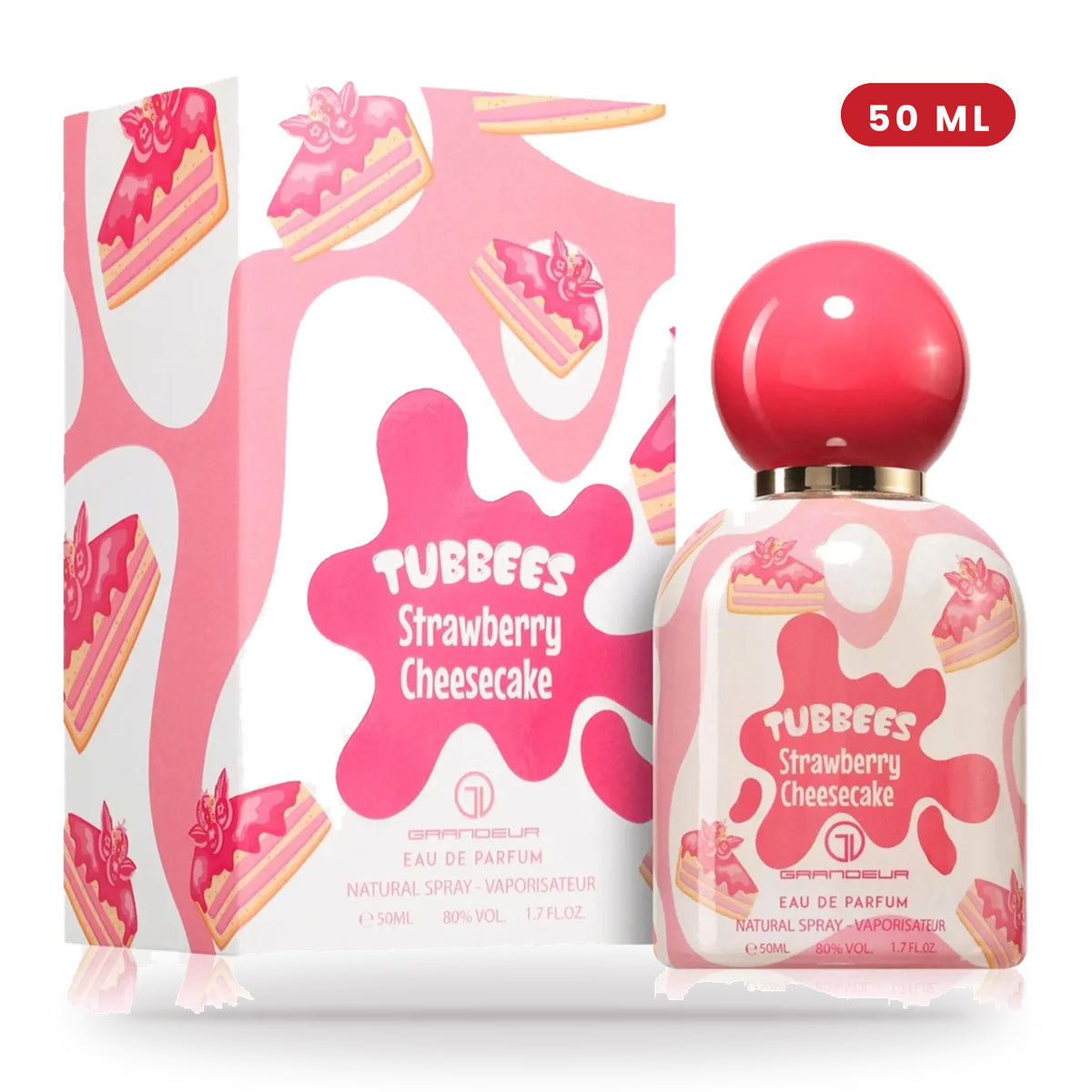 Strawberry Cheesecake by Tubbees 50ml bottle and box
