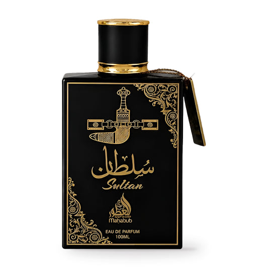 Sultan Black by Mahabub 100ml bottle and box