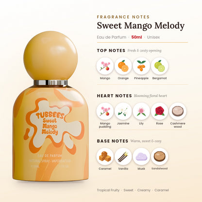 Sweet Mango Melody fragrance notes – top, heart and base