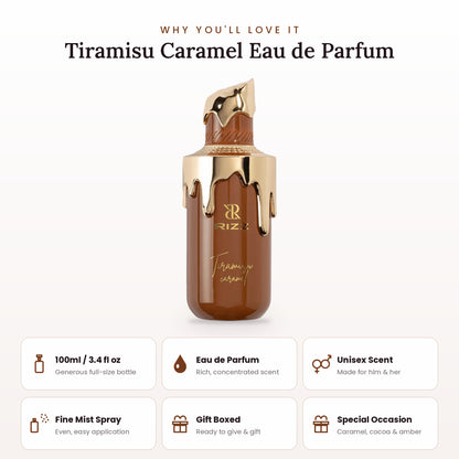 Tiramisu Caramel key features