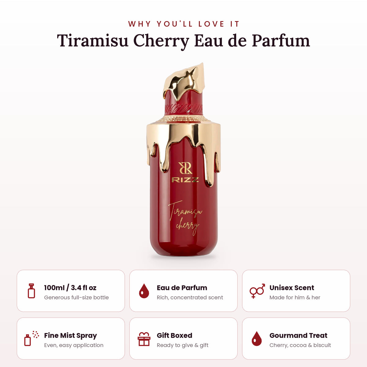 Tiramisu Cherry key features