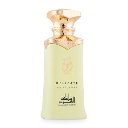 Ufuq Delicate by Mamlakat Al Oud 100ml bottle and box