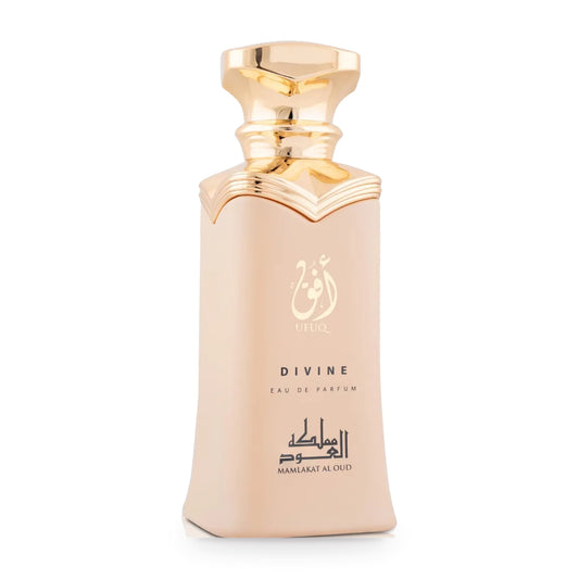 Ufuq Divine by Mamlakat Al Oud 100ml bottle and box