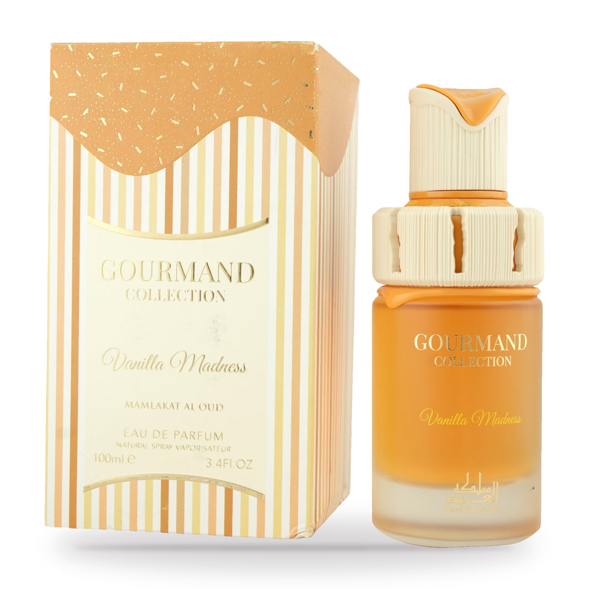 Vanilla Madness by Mamlakat Al Oud 100ml bottle and box