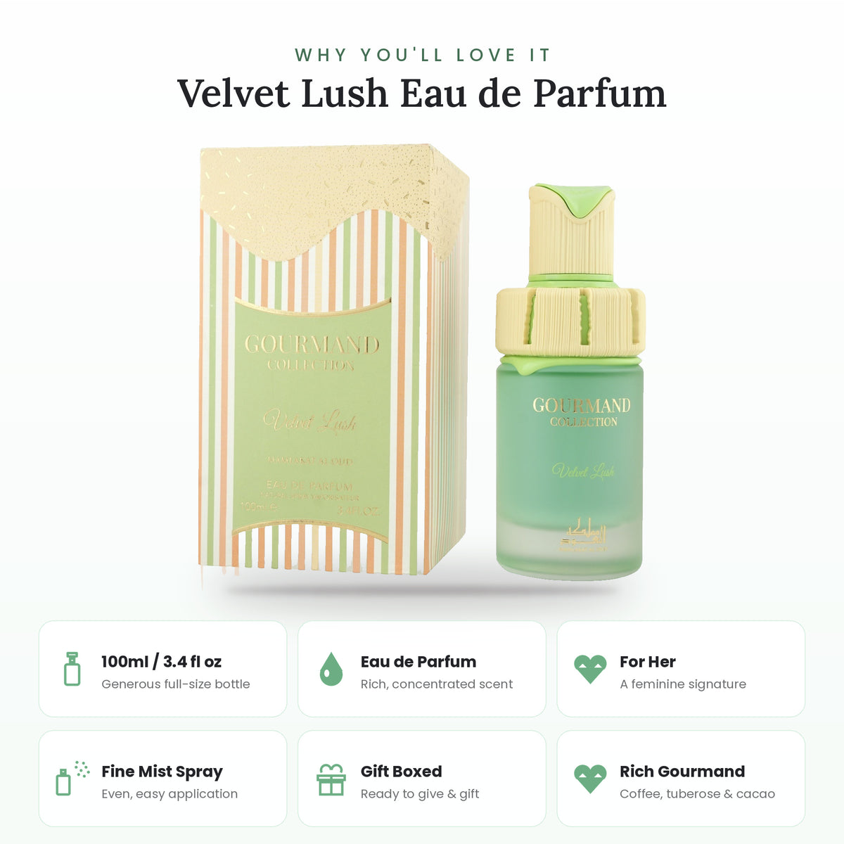 Velvet Lush key features