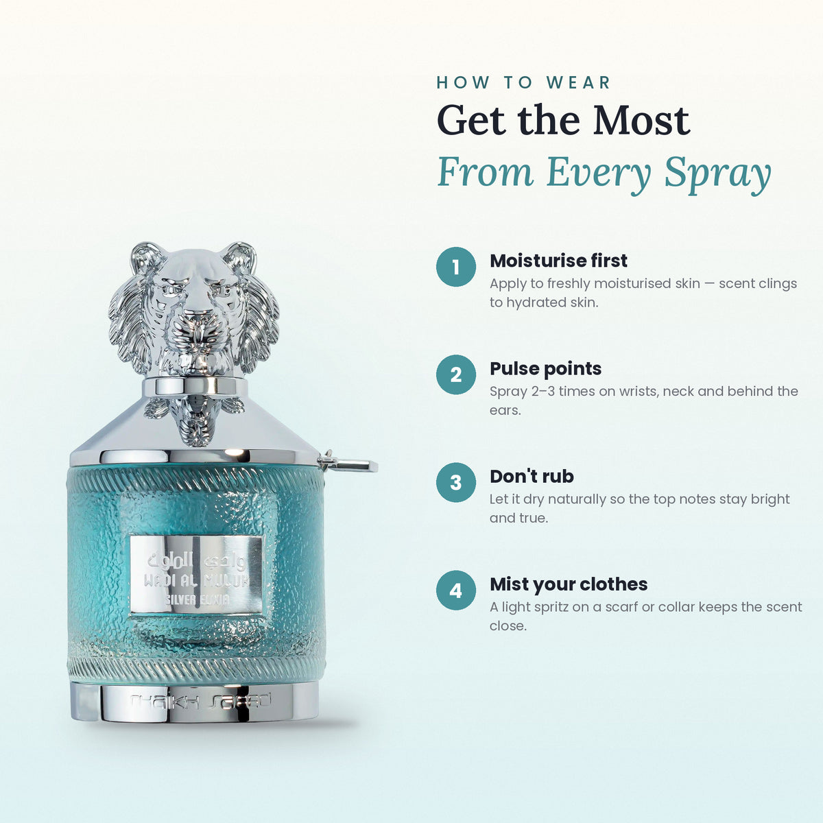 How to wear Wadi Al Muluk Silver Elixir