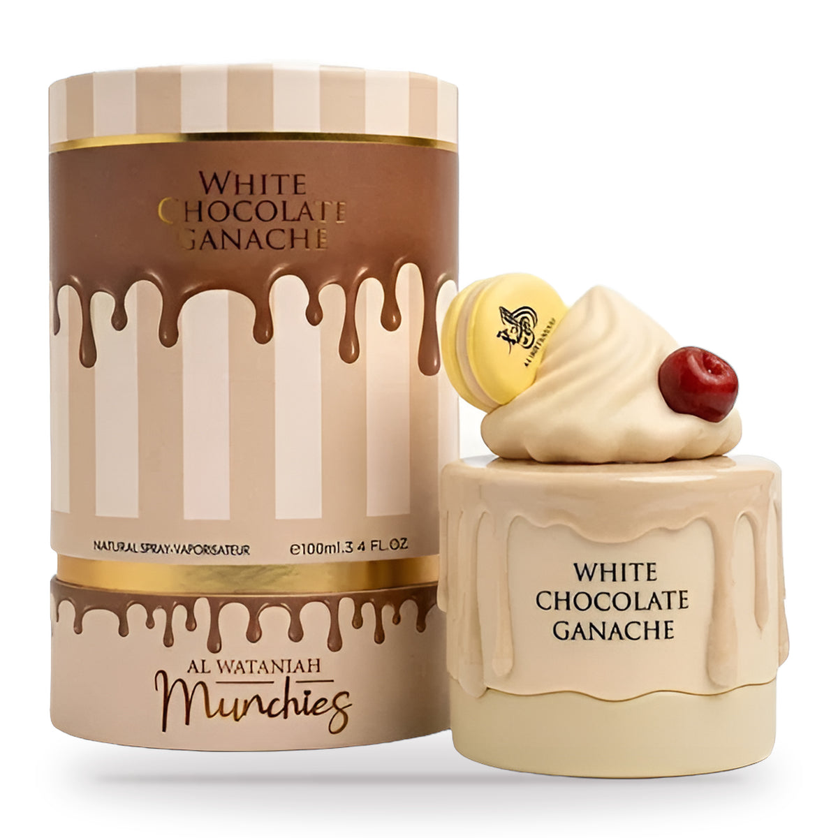 White Chocolate Ganache by Al Wataniah 100ml bottle and box