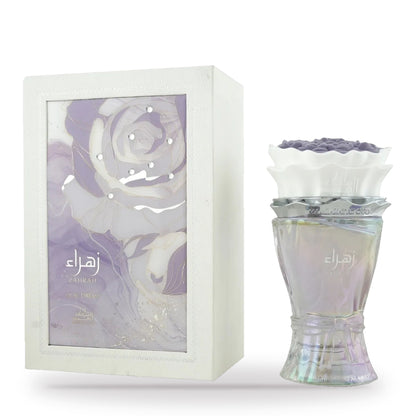 Zahrah Lilac Dream by Mamlakat Al Oud 100ml bottle and box