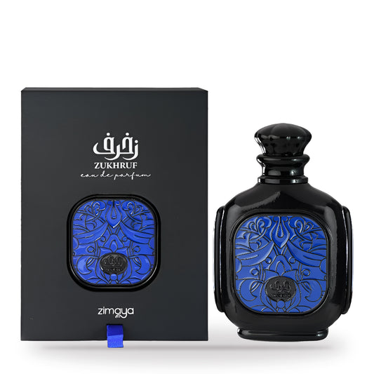Zukhruf Homme by Zimaya 100ml bottle and box